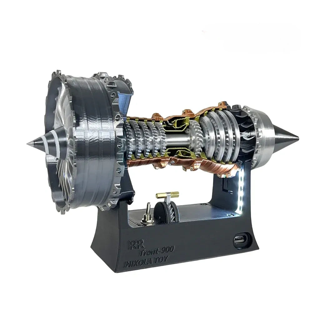 Electric Jet Engine Model – Realistic Turbine Simulation | DIY STEM Kit t990