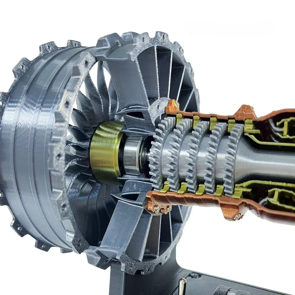 Electric Jet Engine Model – Realistic Turbine Simulation | DIY STEM Kit t990
