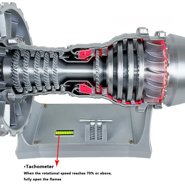 Final version of Rolls Royce Trent 900 turbofan engine model (40cm/15.7in)